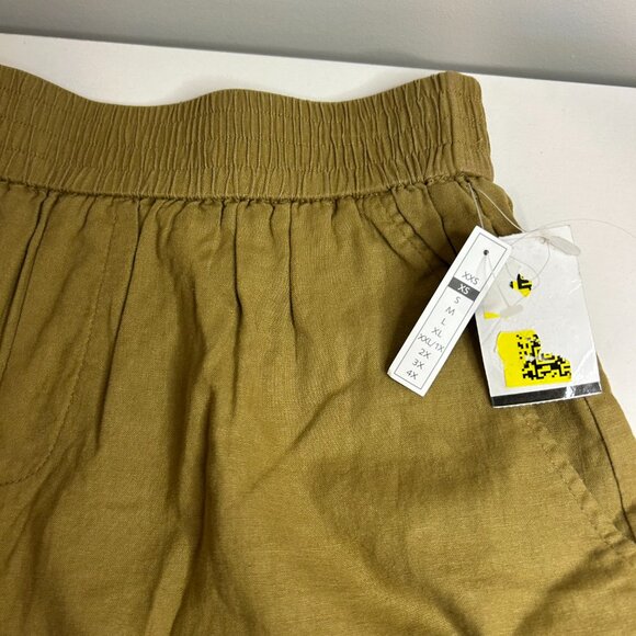 Treasure‎ & Bond Linen Blend Shorts NWT, Tan XS. - Picture 4 of 6